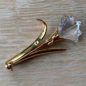 Vintage Swarovski Flower Brooch